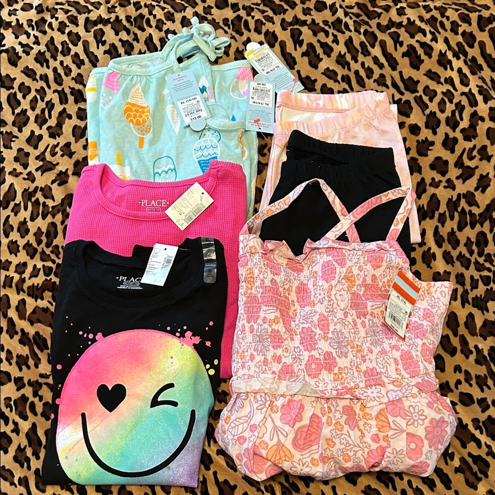 The Children's Place Ice Cream and Emoji Pajama Set - Multicolor